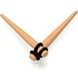 BodyCandy Tan Matte Acrylic Straight Taper Set 2G to 00G — color detail