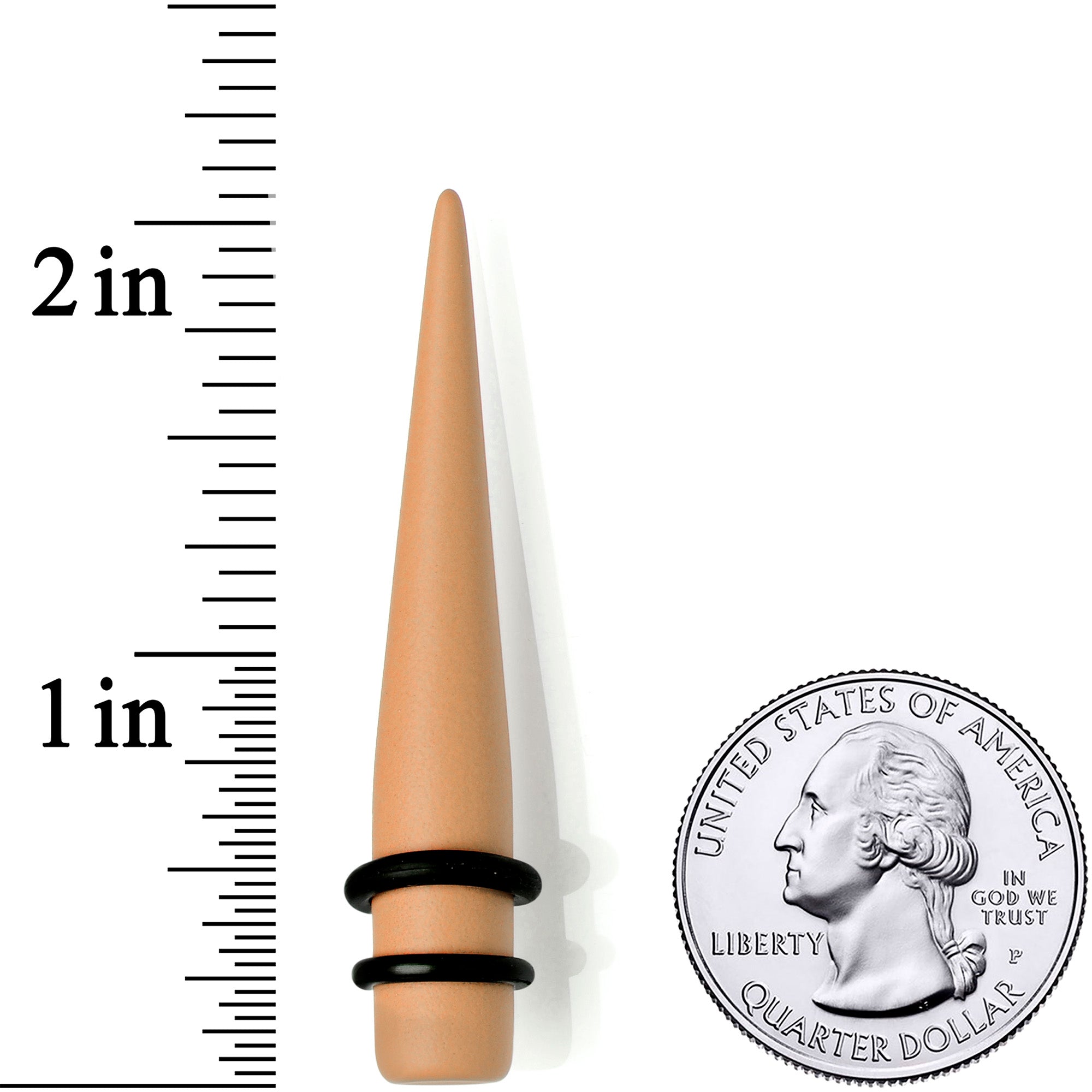 BodyCandy Tan Matte Acrylic Straight Taper Set 2G to 00G — lifestyle context