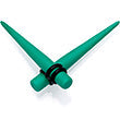 BodyCandy Green Matte Acrylic Straight Taper Set 2G to 00G — fabric or material detail