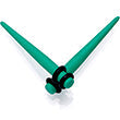 BodyCandy Green Matte Acrylic Straight Taper Set 2G to 00G — packaging