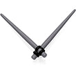 BodyCandy Grey Matte Acrylic Straight Taper Set 2G to 00G — in-use photo
