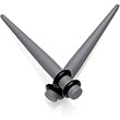 BodyCandy Grey Matte Acrylic Straight Taper Set 2G to 00G — packaging