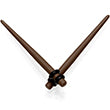 BodyCandy Dark Brown Matte Acrylic Straight Taper Set 12G to 00G — alternative angle