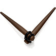 BodyCandy Dark Brown Matte Acrylic Straight Taper Set 12G to 00G — color detail