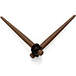 BodyCandy Dark Brown Matte Acrylic Straight Taper Set 12G to 00G — size reference
