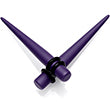 BodyCandy Dark Purple Matte Acrylic Straight Taper Set 12G to 00G — fabric or material detail