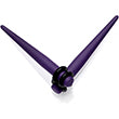 BodyCandy Dark Purple Matte Acrylic Straight Taper Set 12G to 00G — packaging