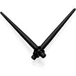 BodyCandy Black Matte Acrylic Straight Taper Set Available in Sizes 12G to 00G — alternative angle