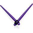 BodyCandy Light Purple Matte Acrylic Straight Taper Set 12G to 00G — alternative angle