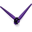 BodyCandy Light Purple Matte Acrylic Straight Taper Set 12G to 00G — color detail
