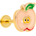 BodyCandy 16G 5/16 Gold Tone Sweet Apple Labret Monroe Tragus — main product shot