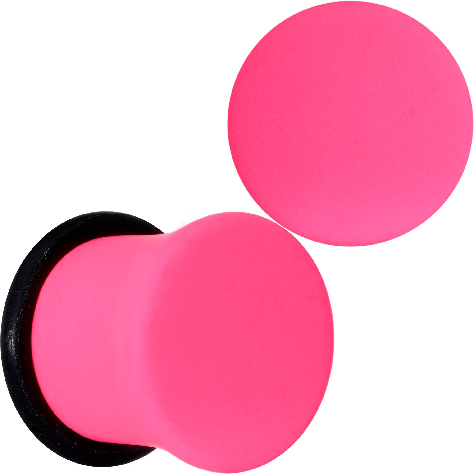 BodyCandy Hot Hot Pink Matte Single Flare Plug Set — fabric or material detail