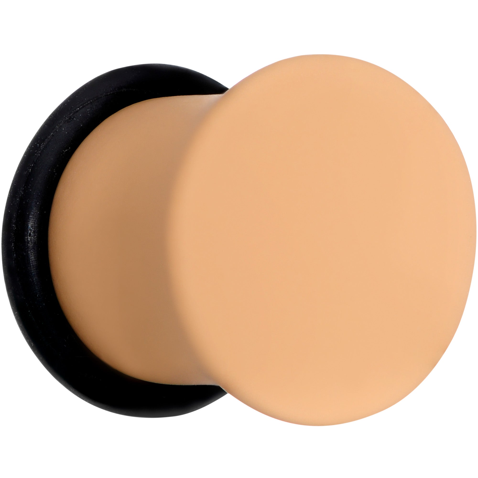 BodyCandy Terrific Tan Matte Acrylic Single Flare Plug Set — detail close-up