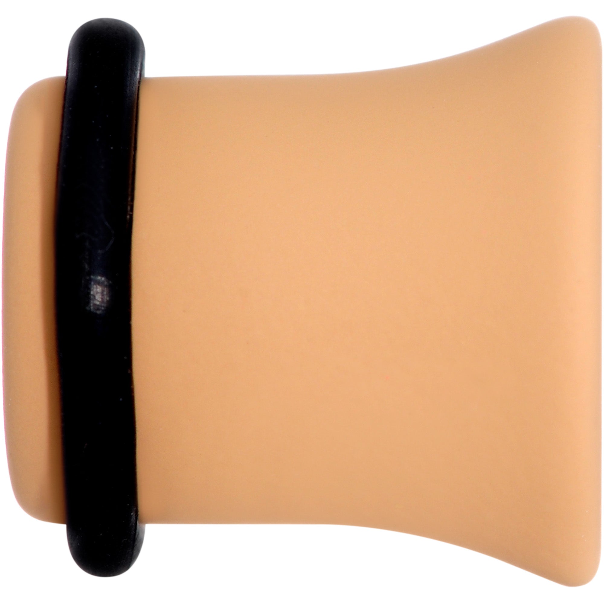 BodyCandy Terrific Tan Matte Acrylic Single Flare Plug Set — side view