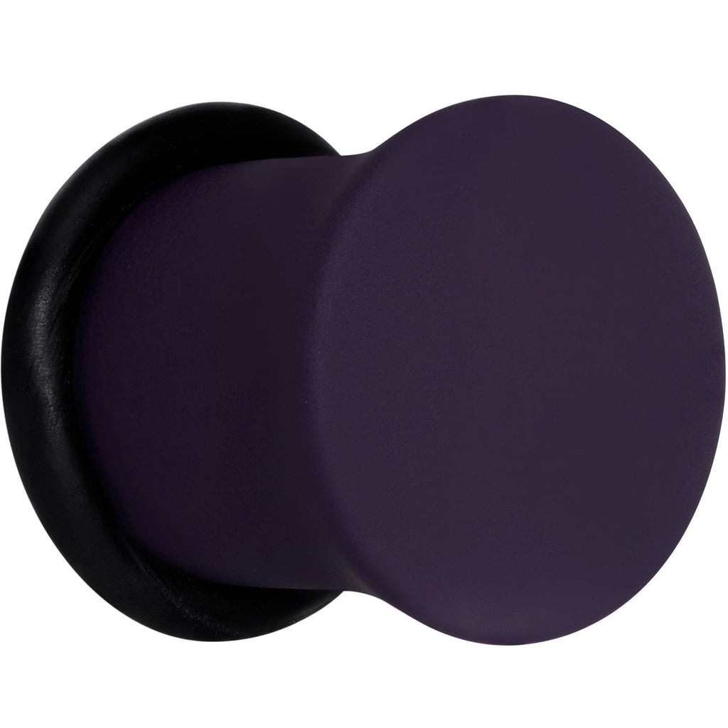 BodyCandy Perfectly Purple Matte Acrylic Single Flare Plug Set — detail close-up