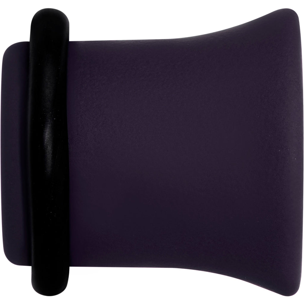 BodyCandy Perfectly Purple Matte Acrylic Single Flare Plug Set — side view