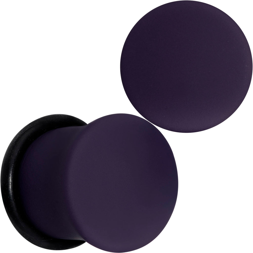BodyCandy Perfectly Purple Matte Acrylic Single Flare Plug Set — fabric or material detail