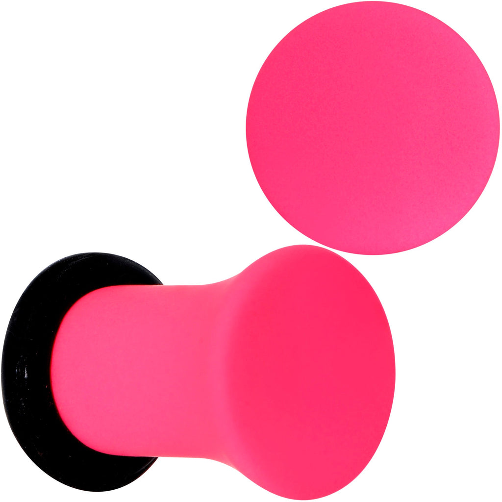BodyCandy Hot Hot Pink Matte Single Flare Plug Set — color detail