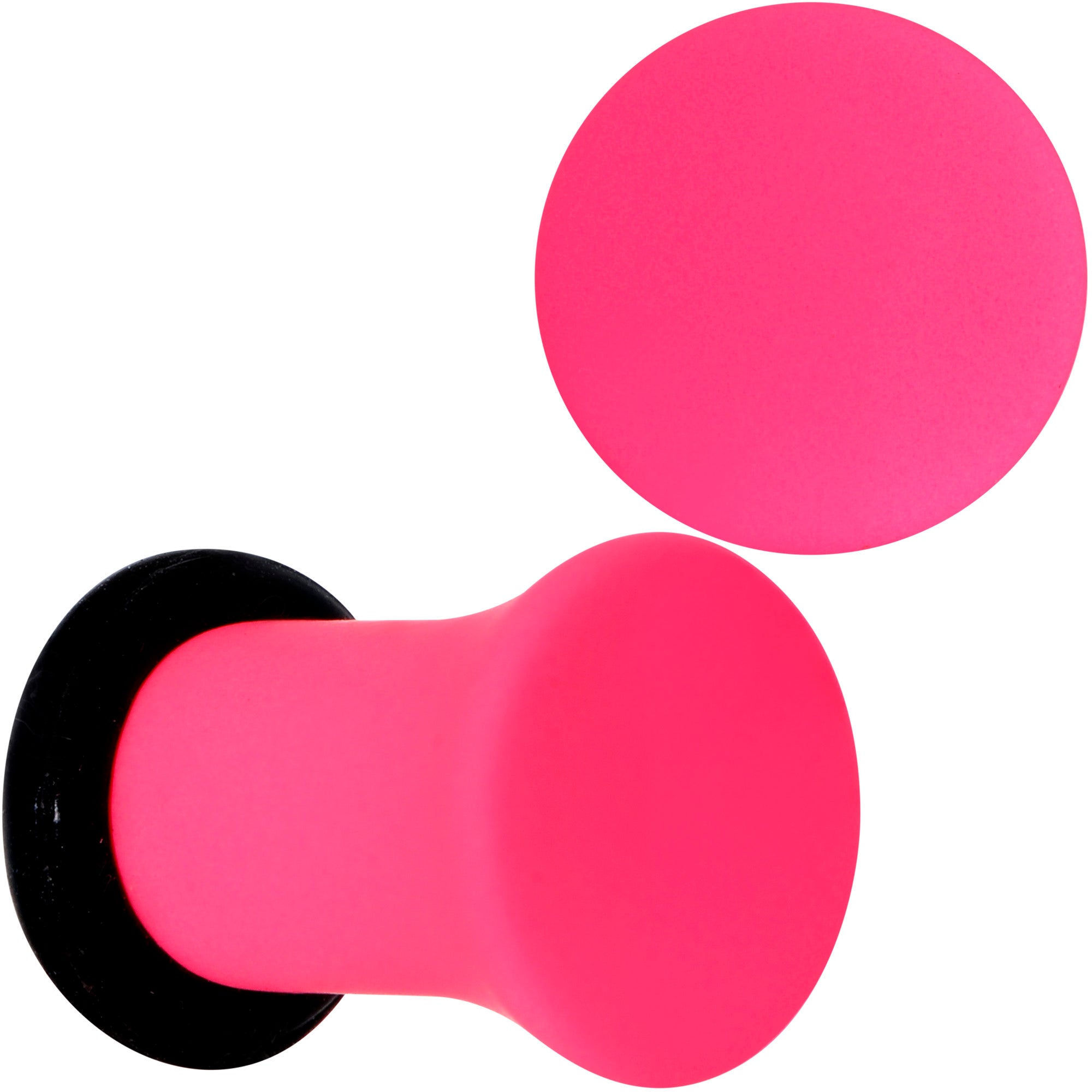 BodyCandy Hot Hot Pink Matte Single Flare Plug Set — color detail