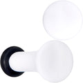 BodyCandy Wonderful White Matte Acrylic Single Flare Plug Set — back view