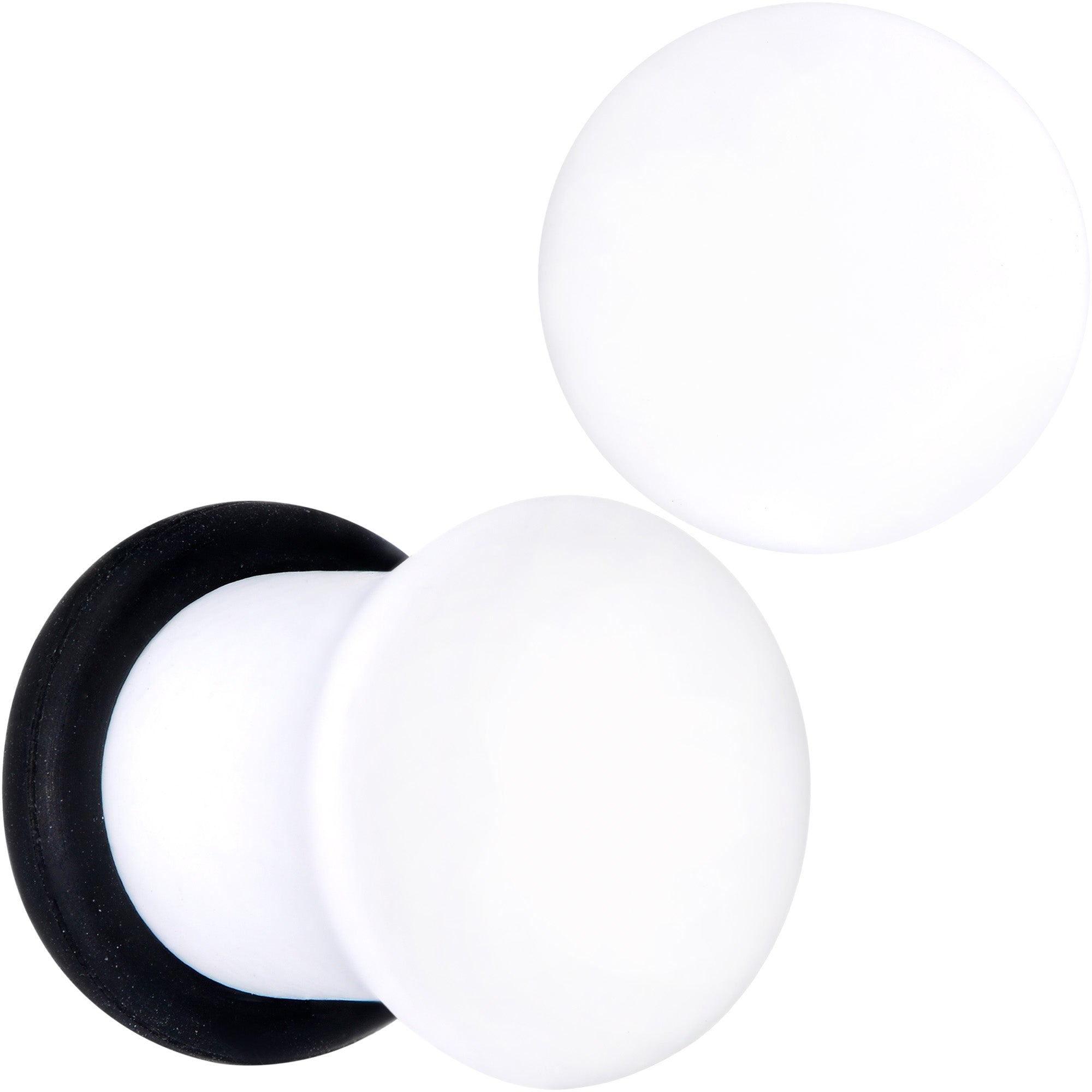 BodyCandy Wonderful White Matte Acrylic Single Flare Plug Set — packaging