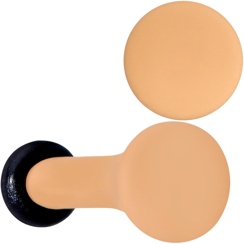 BodyCandy Terrific Tan Matte Acrylic Single Flare Plug Set — main product shot