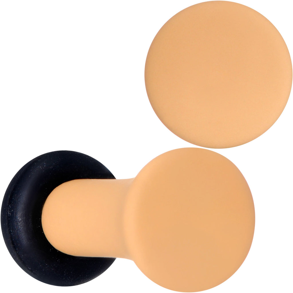 BodyCandy Terrific Tan Matte Acrylic Single Flare Plug Set — alternative angle