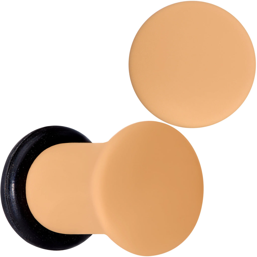 BodyCandy Terrific Tan Matte Acrylic Single Flare Plug Set — color detail