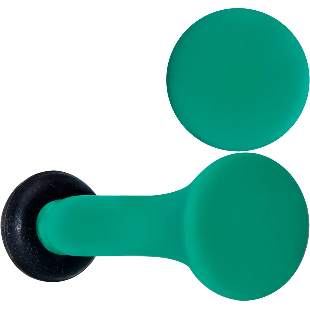 BodyCandy Glorious Green Matte Acrylic Single Flare Plug Set — main product shot