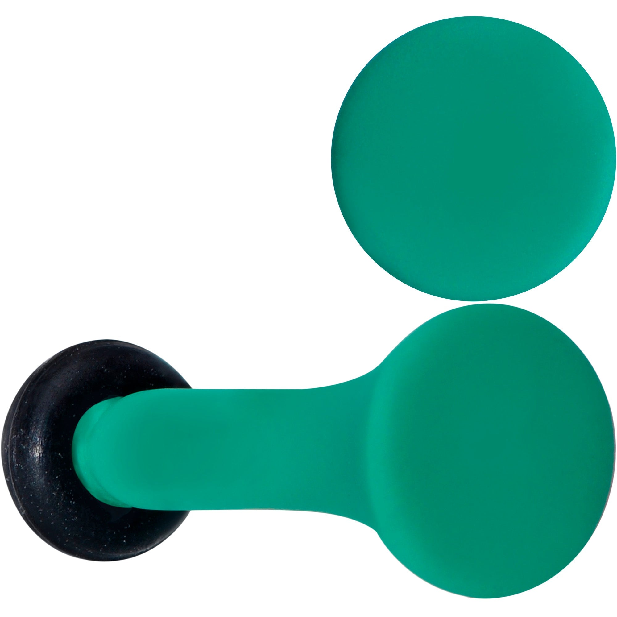 BodyCandy Glorious Green Matte Acrylic Single Flare Plug Set — main product shot