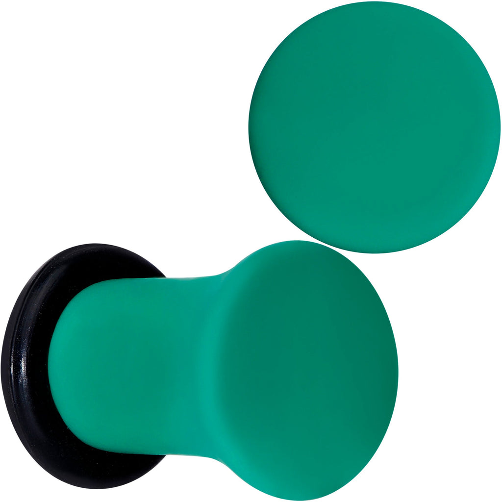 BodyCandy Glorious Green Matte Acrylic Single Flare Plug Set — color detail