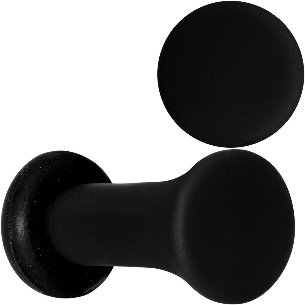 BodyCandy Beauteous Black Matte Acrylic Single Flare Plug Set — alternative angle