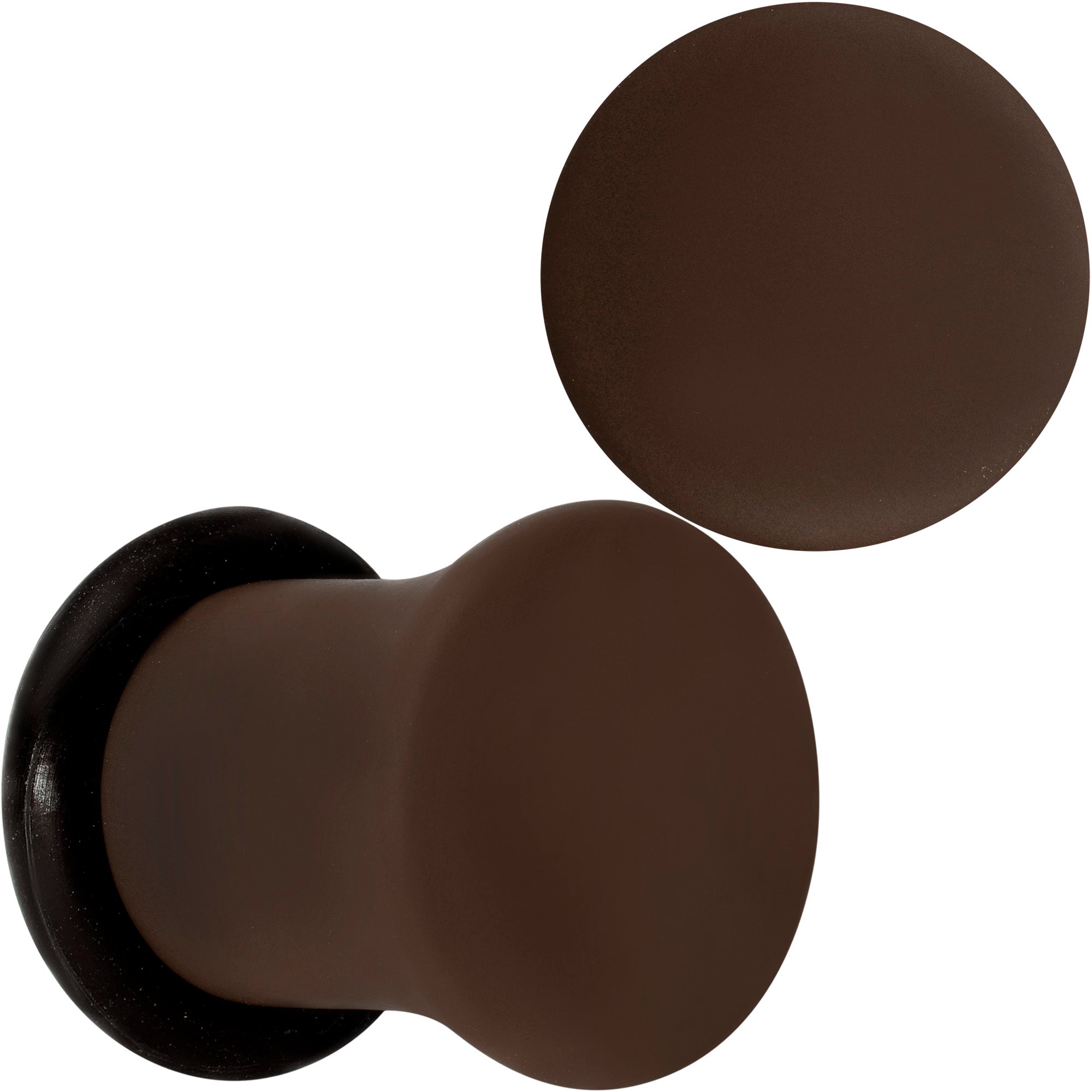 BodyCandy Delicious Dark Brown Matte Acrylic Single Flare Plug Set — packaging