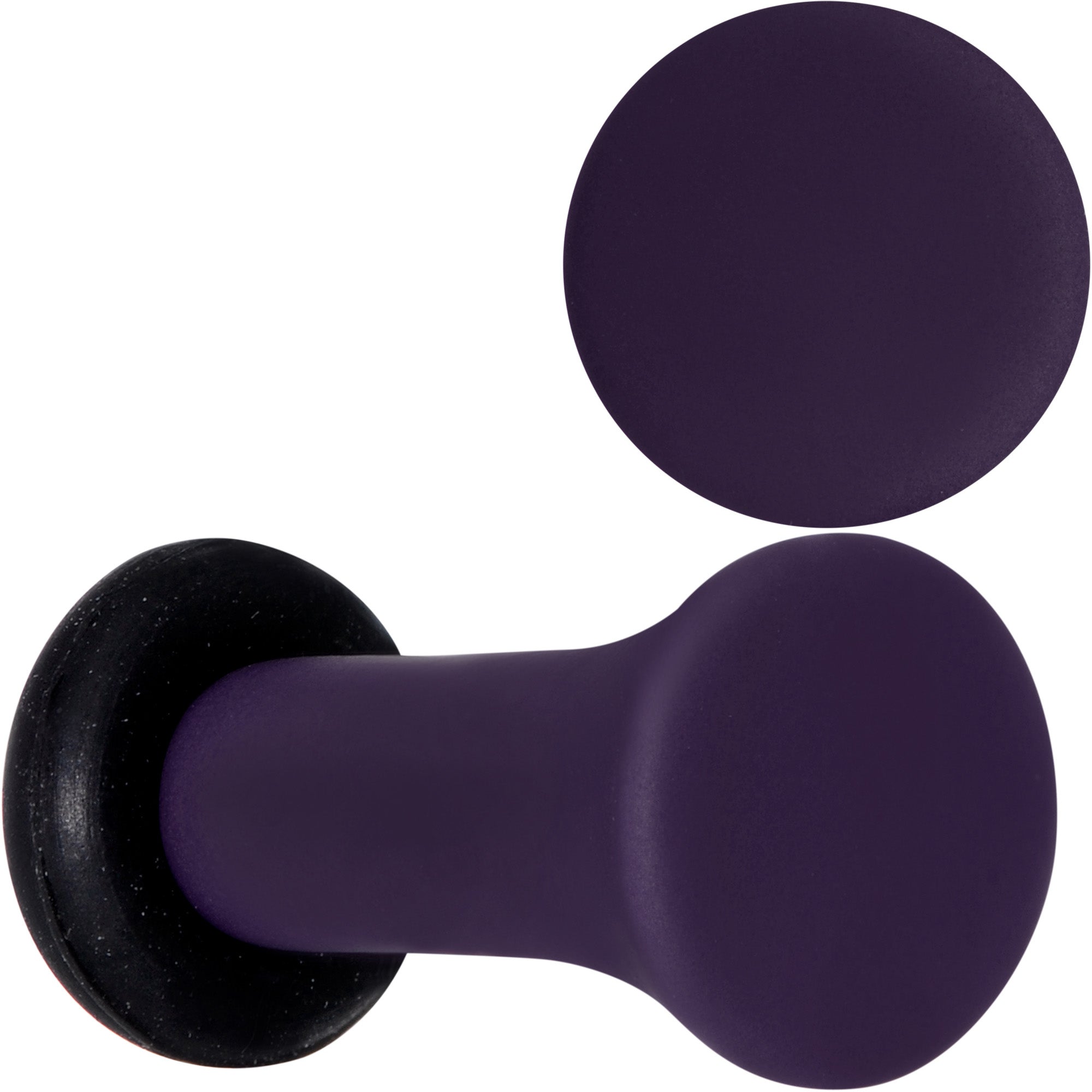 BodyCandy Perfectly Purple Matte Acrylic Single Flare Plug Set — alternative angle