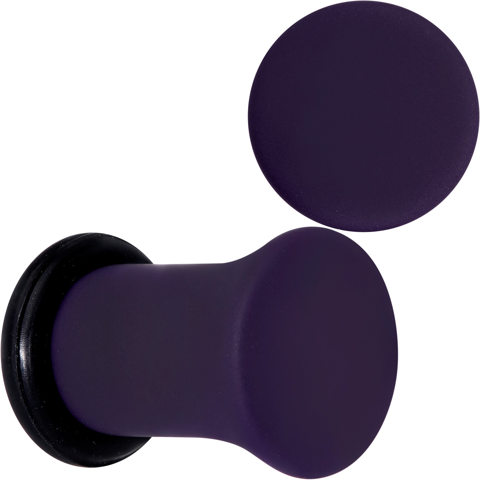 BodyCandy Perfectly Purple Matte Acrylic Single Flare Plug Set — color detail