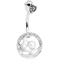 BodyCandy Clear Gem Chick Basket of Eggs Belly Ring — main product shot