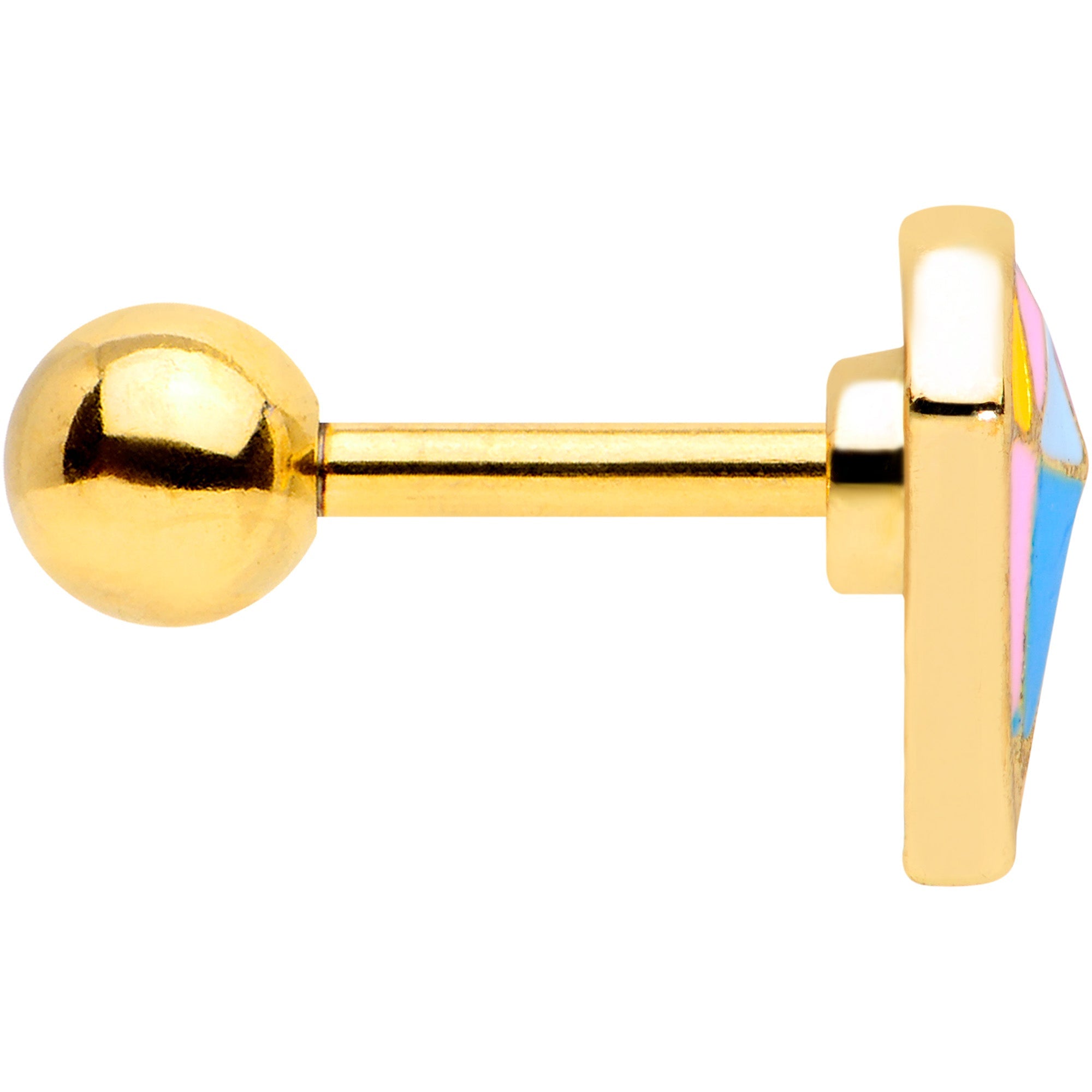 BodyCandy 16G 1/4 Gold Tone Geologist Prize Cartilage Tragus — lifestyle context