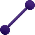 BodyCandy Perfectly Purple Matte Barbell Tongue Ring — main product shot