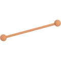 BodyCandy 14G Terrific Tan Matte Industrial Barbell 38mm — main product shot