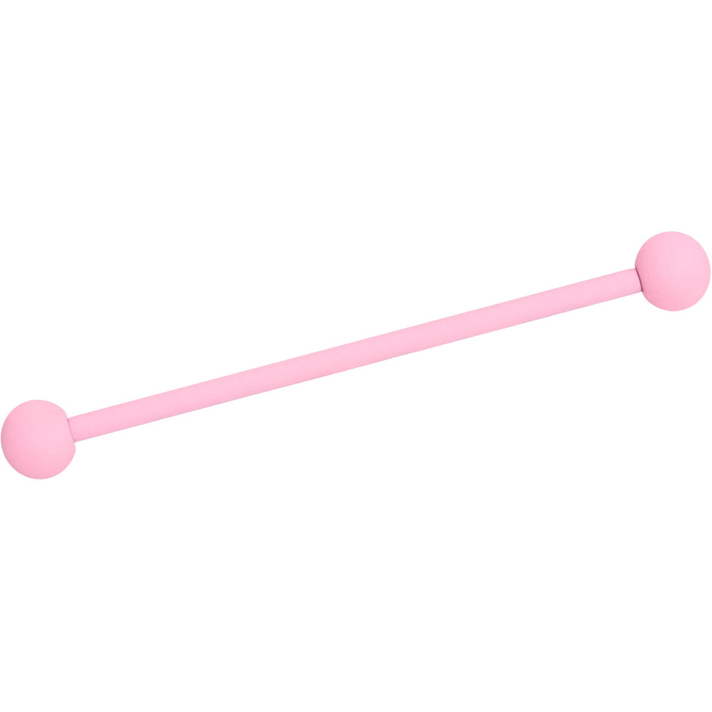 BodyCandy 14G Petal Pink Matte Industrial Barbell 38mm — main product shot