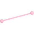 BodyCandy 14G Petal Pink Matte Industrial Barbell 38mm — main product shot