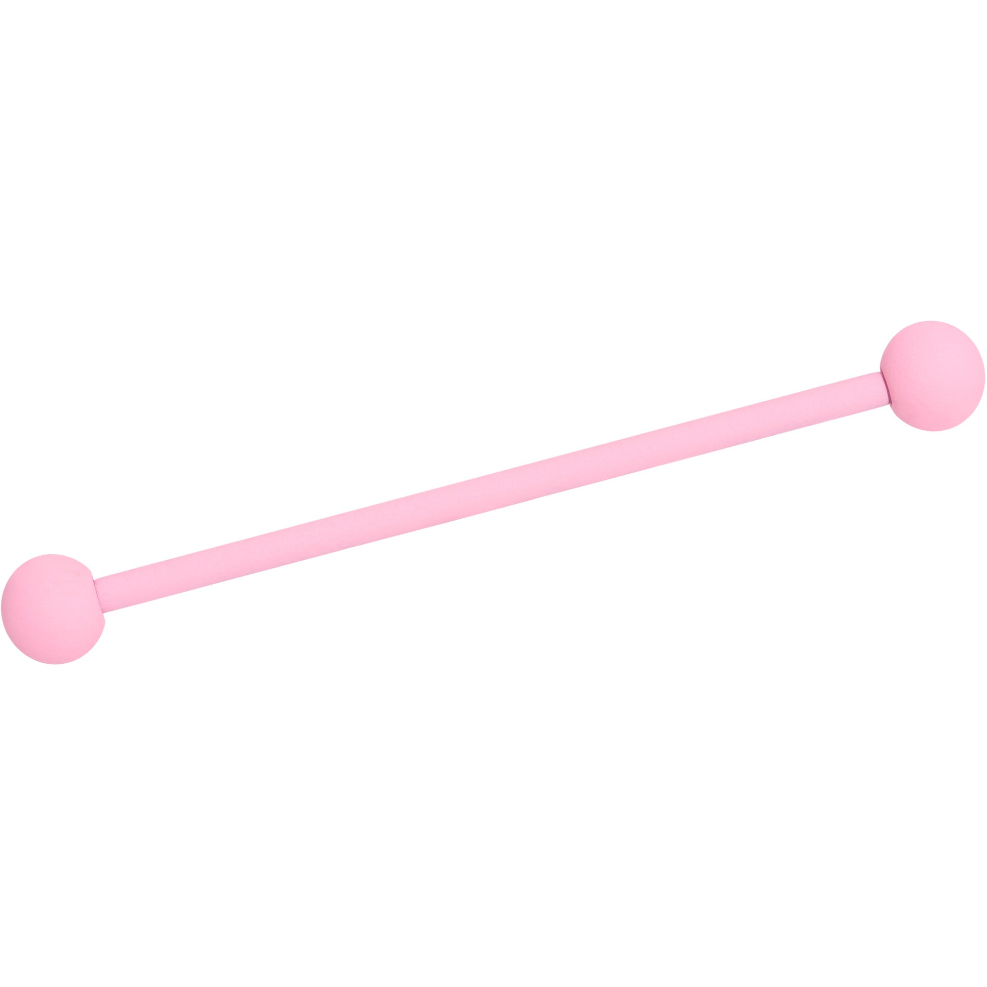 BodyCandy 14G Petal Pink Matte Industrial Barbell 38mm — main product shot