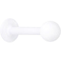 BodyCandy 16G 5/16 White Acrylic Matte Labret Monroe Tragus — main product shot