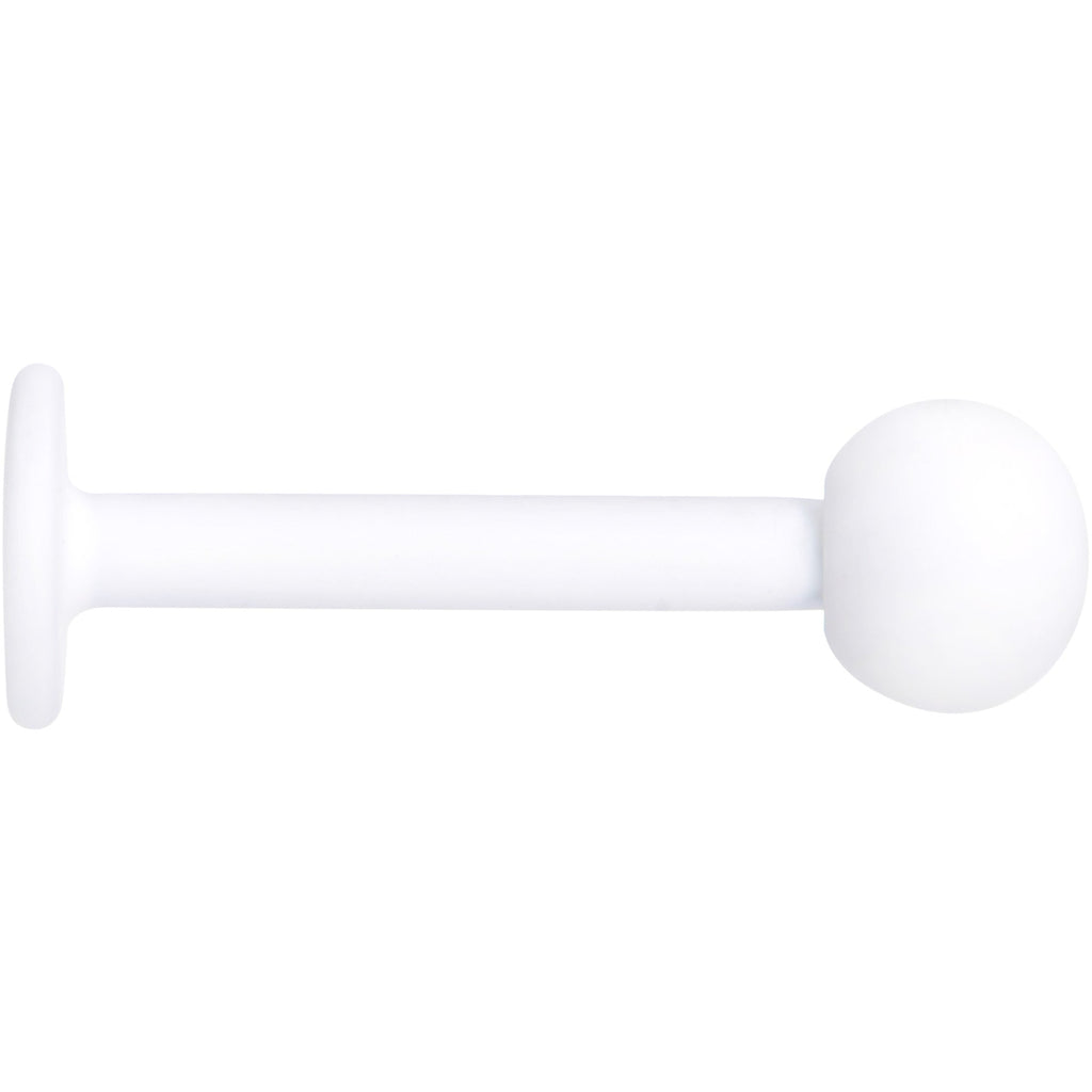 BodyCandy 16G 5/16 White Acrylic Matte Labret Monroe Tragus — lifestyle context