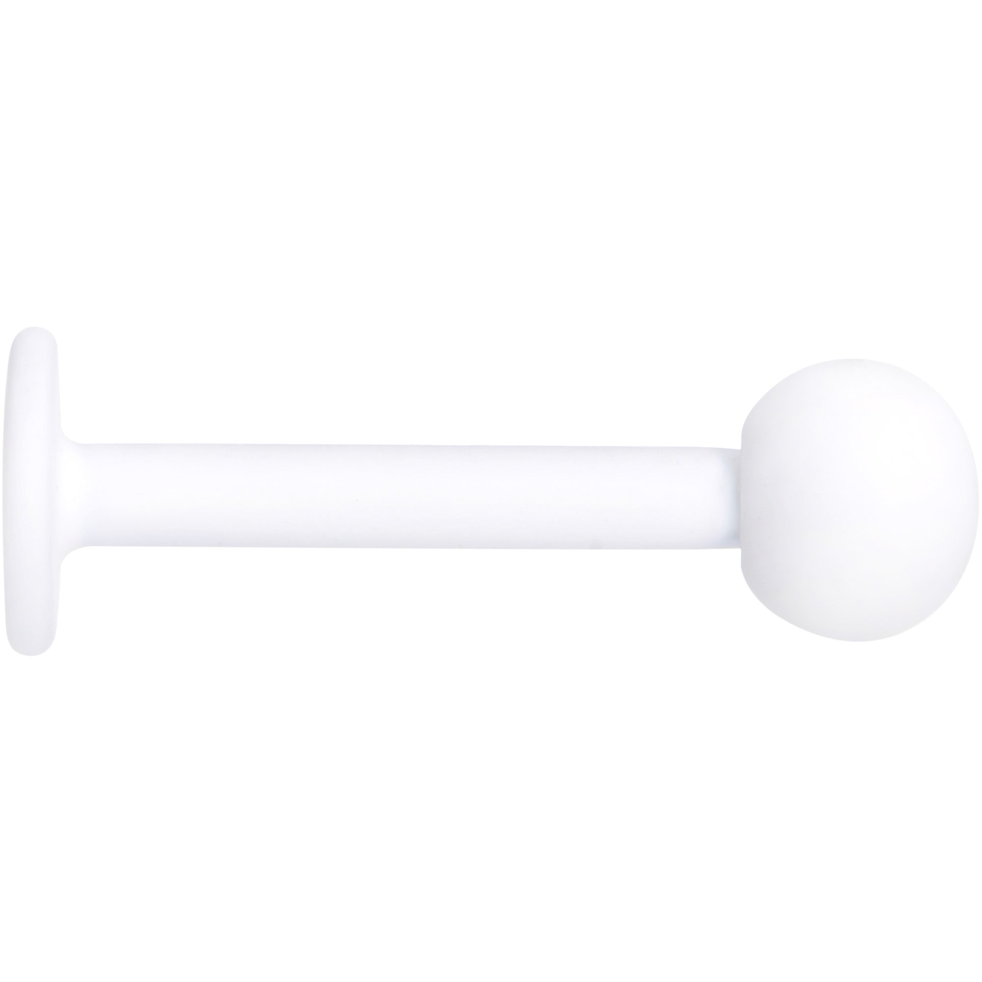 BodyCandy 16G 5/16 White Acrylic Matte Labret Monroe Tragus — lifestyle context