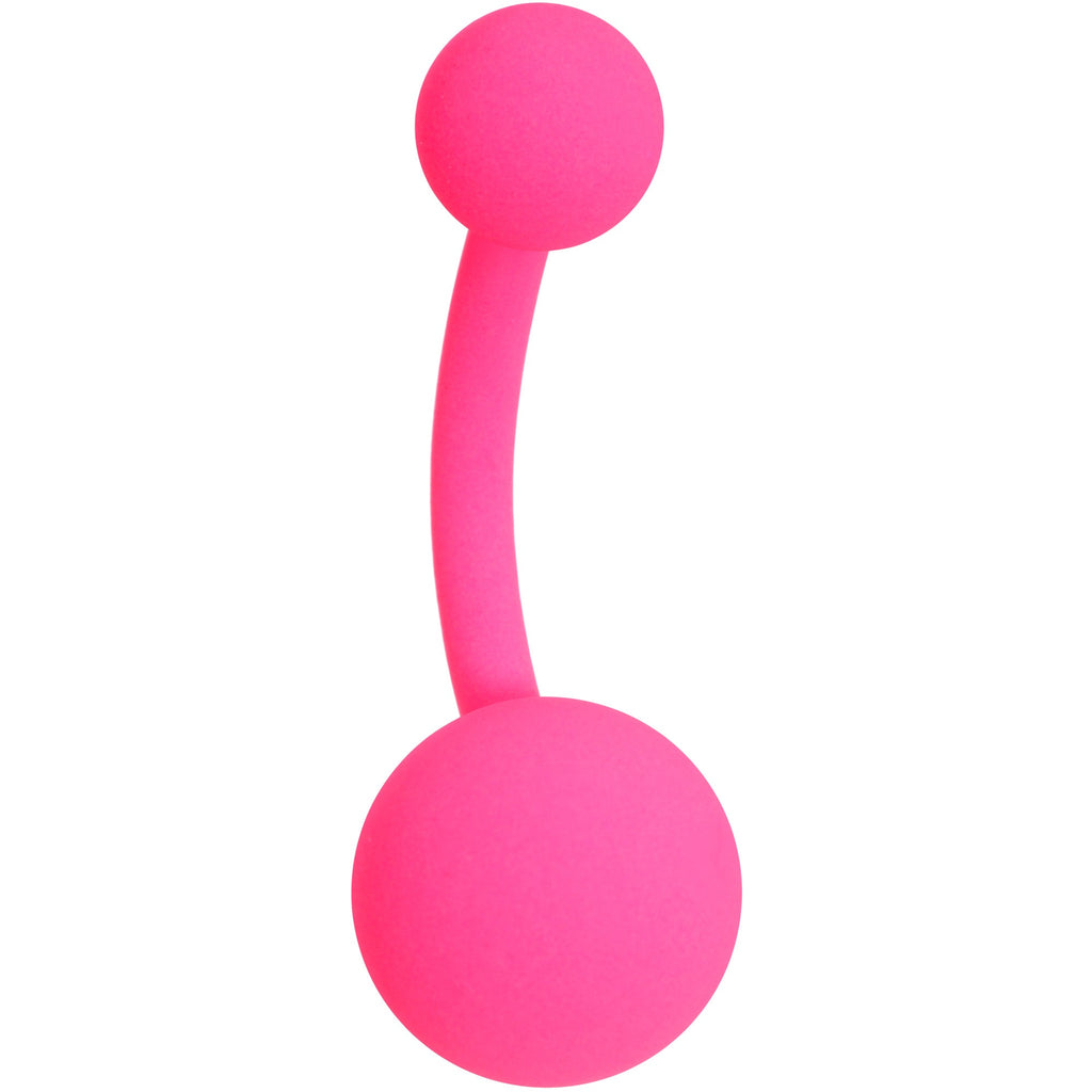 BodyCandy Powerfully Pink Matte Belly Ring — main product shot