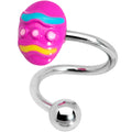 BodyCandy Pink Easter Egg Spiral Twister Belly Ring — main product shot
