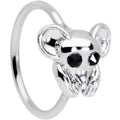BodyCandy 20G 5/16 Black Gem Mysterious Mouse Nose Hoop — main product shot