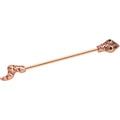 BodyCandy 14G Green Gem Rose Gold Tone Tribal Serpent Industrial Barbell 38mm — main product shot