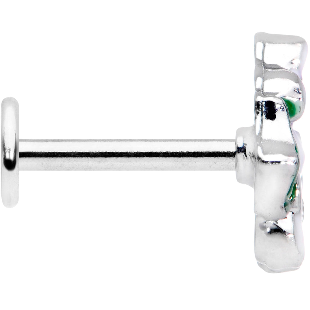 BodyCandy 16G 5/16 Clear Gem Fanciful Flowers Labret Monroe Tragus — lifestyle context